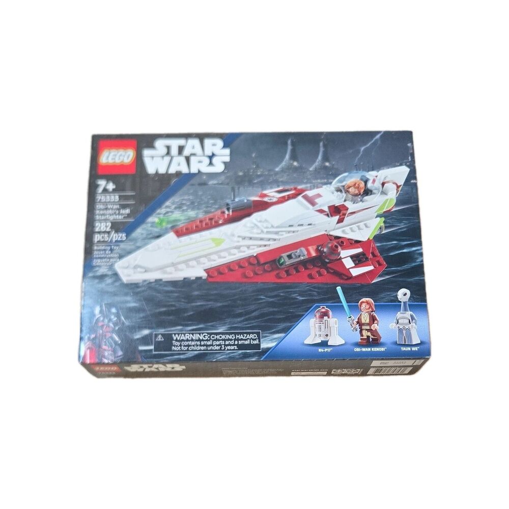 LEGO Star Wars Obi-Wan Kenobi's Jedi Starfighter Set 75333, 282 Pieces, 2022